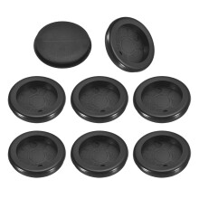 16Pcs Rubber Grommets 1-1/2" (38mm) Drill Hole, 1-1/4" (31mm) ID Single Sided Hole Plugs Ring Gasket for Firewall Cable Wire Protecting, Black