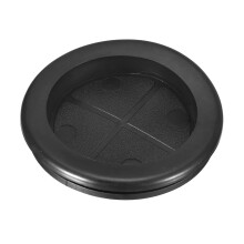 Rubber Grommets 2-3/8" (60mm) Drill Hole, 2-1/16" (52mm) ID Single Sided Hole Plugs Ring Gasket for Firewall Cable Wire Protecting, Black