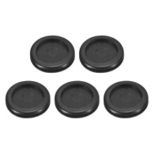5Pcs Rubber Grommets 1-1/2" (38mm) Drill Hole, 1-3/16" (30mm) ID Double Sided Hole Plugs Ring Gasket for Firewall Cable Wire Protecting, Black