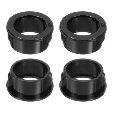 28 Pcs Cable Snap Bushing Grommet, 13/16" Mounting Dia Black Round Nylon Snap in Cable Grommet Protector, Plastic Cable Hole Grommets for Wiring