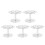 5Pcs 6 Trous Acrylique Support de Support de Cône de Crème Glacée Transparent 1