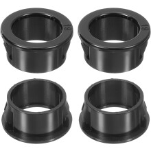 18 Pcs Cable Snap Bushing Grommet, 3/4" Mounting Dia Black Round Nylon Snap in Cable Grommet Protector, Plastic Cable Hole Grommets for Wiring