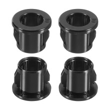 28 Pcs Cable Snap Bushing Grommet, 3/8" Mounting Dia Black Round Nylon Snap in Cable Grommet Protector, Plastic Cable Hole Grommets for Wiring