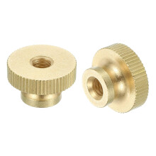 Knurled Thumb Nuts, 20pcs M6 x D20mm x H12mm Brass Knurled Nut with Collar High Head Through Hole Adjusting Nuts for 3D Printer Parts