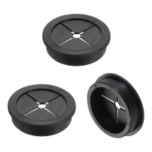 3 Pcs Cable Cord Grommet, 1 3/4" Inch (45mm) Desk Grommet Flexible Rubber Grommets Wire Hole Cover Pass Through for Office Computer Desk Wire Organize