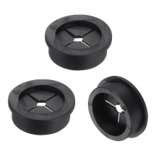3 Pcs Cable Cord Grommet, 1 3/8" Inch (35mm) Desk Grommet Flexible Rubber Grommets Wire Hole Cover Pass Through for Office Computer Desk Wire Organize