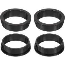 10 Pcs Cable Snap Bushing Grommet, 1-1/2" Mounting Dia Black Round Nylon Snap in Cable Grommet Protector, Plastic Cable Hole Grommets for Wiring