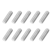 M6x20mm Fully All Threaded Rod, 20Pcs 316 Stainless Steel Long Threaded Screw 1mm Thread Pitch Right Hand Threads for Furniture Mounting Assembly Fast
