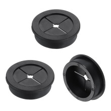 3 Pcs Cable Cord Grommet, 1 9/16" Inch (40mm) Desk Grommet Flexible Rubber Grommets Wire Hole Cover Pass Through for Office Computer Desk Wire Organiz