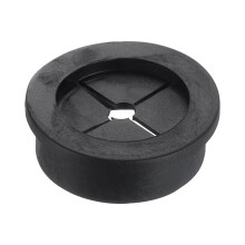 Cable Cord Grommet, 1 3/8" Inch (35mm) Desk Grommet Flexible Rubber Grommets Wire Hole Cover Pass Through for Office Computer Desk Wire Organizer, Bla