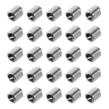 50pcs Wire Thread Inserts M6 x 1 1.5D(9mm) Metric 304 Stainless Steel Helical Type Coiled Thread Repair Kit Wire Screw Threaded Sleeve Sheath for Mech