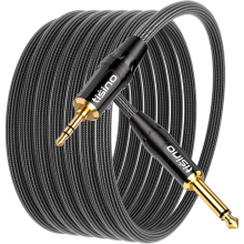 Tisino Audio-Adapterkabel 6,35 mm Mono Klinke auf 3,5 mm Stereo Klinke 3M — klinkenkabel 6 35mm, mischpult kabel