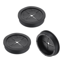 3 Pcs Cable Cord Grommet, 2 3/8" Inch (60mm) Desk Grommet Flexible Rubber Grommets Wire Hole Cover Pass Through for Office Computer Desk Wire Organize