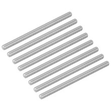 8Pcs M8-1.25x120mm Fully Threaded Rods, Threaded Rods Bar Studs, 304 Stainless Steel Long Thread Screws Hardware for U-Bolts, Anchors, Clamps, Hangers