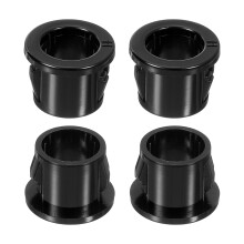 48 Pcs Cable Snap Bushing Grommet, 7/16" Mounting Dia Black Round Nylon Snap in Cable Grommet Protector, Plastic Cable Hole Grommets for Wiring