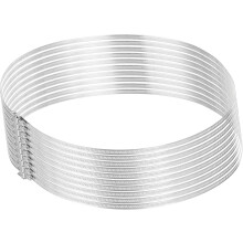 16 Inch 304 Stainless Steel Duct Clamps, 10 Pcs Adjustable Hose Clamps with Worm Gear Pipe Clamp Air Duct Clamp for Flexible Ducting Heating Cooling E
