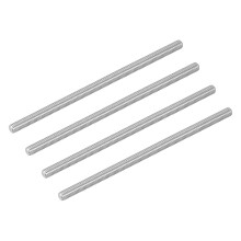 4Pcs M8-1.25x180mm Fully Threaded Rods, Threaded Rods Bar Studs, 304 Stainless Steel Long Thread Screws Hardware for U-Bolts, Anchors, Clamps, Hangers