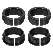 28 Pcs Cable Snap Bushing Grommet, 1" Mounting Dia Opened Snap Bushing - Black Round Nylon Snap in Cable Grommet Protector, Plastic Cable Hole Grommet