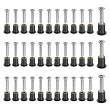 48 Pairs M5 Neoprene Well Nuts with Stainless Steel Screw, Rubber Well Nuts Kit Brass Copper Bolt, Universal Motorcycle Fasteners for Kayak Boat Winds