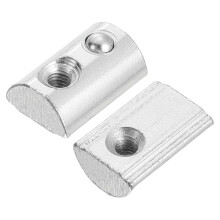 Roll-in Spring M5 T Nut, Roll Ball Elastic Nuts for 4545 Series Aluminum Extrusion Profile Suitable for Aluminum Profile with 10mm Groove Depth, Pack