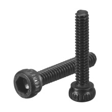Hex Socket Bolts (M1.4-0.3x8), Grade 12.9 Carbon Steel Hex Socket Drive Screws, Black, 50 Pcs