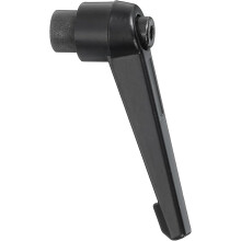 1Pcs M8 Adjustable Knobs Handle Female Thread Push Button Ratchet Quick Release Locking Rotating Bolt for Lathe Machinery, Black