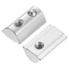 Roll-in Spring M4 T Nut, Roll Ball Elastic Nuts for 4040 Series Aluminum Extrusion Profile Suitable for Aluminum Profile with 8mm Groove Depth, Pack o