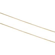 2Pcs H62 Brass Round Tube, 2.5mm OD 0.5mm Wall Thickness 300mm Length Seamless Precision Straight Pipe Tubing for DIY Projects Crafts Gardening Indust