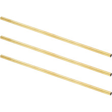 3Pcs H62 Brass Round Tube, 8mm OD 0.5mm Wall Thickness 300mm Length Seamless Precision Straight Pipe Tubing for DIY Projects Crafts Gardening Industry