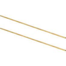 2Pcs H62 Brass Round Tube, 5mm OD 0.5mm Wall Thickness 300mm Length Seamless Precision Straight Pipe Tubing for DIY Projects Crafts Gardening Industry