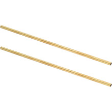 2Pcs H62 Brass Round Tube, 5mm OD 0.5mm Wall Thickness 200mm Length Seamless Precision Straight Pipe Tubing for DIY Projects Crafts Gardening Industry