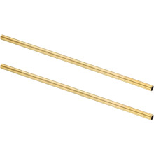 2Pcs H62 Brass Round Tube, 9mm OD 0.5mm Wall Thickness 300mm Length Seamless Precision Straight Pipe Tubing for DIY Projects Crafts Gardening Industry