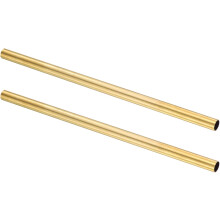 2Pcs H62 Brass Round Tube, 9mm OD 0.5mm Wall Thickness 200mm Length Seamless Precision Straight Pipe Tubing for DIY Projects Crafts Gardening Industry