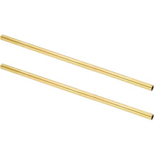 2Pcs H62 Brass Round Tube, 11mm OD 0.5mm Wall Thickness 300mm Length Seamless Precision Straight Pipe Tubing for DIY Projects Crafts Gardening Industr