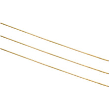 3Pcs H62 Brass Round Tube, 3mm OD 0.5mm Wall Thickness 300mm Length Seamless Precision Straight Pipe Tubing for DIY Projects Crafts Gardening Industry