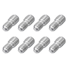 M5x6mm to M6x6mm Double End Threaded Stud Screw Bolt, 8Pcs 304 Stainless Steel Thread Reducer Adapter for Furniture Machinery Assembly Fastener