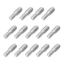 M4x10mm to M5x10mm Double End Threaded Stud Screw Bolt, 14Pcs 304 Stainless Steel Thread Reducer Adapter for Furniture Machinery Assembly Fastener