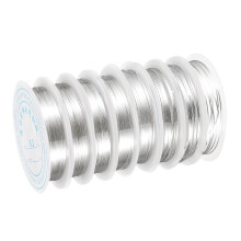8 Rolls Copper Wire, Beading Craft Wire Jewelry Wire for Gardening Jewelry Making Supplies Craft Beading DIY Accessories, Silver (32-18 Gauge)