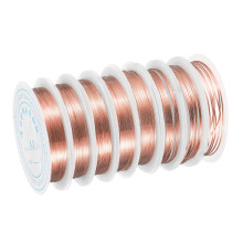 8 Rolls Copper Wire, Beading Craft Wire Jewelry Wire for Gardening Jewelry Making Supplies Craft Beading DIY Accessories, Champagne (32-18 Gauge)