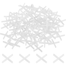 800Pcs Tile Spacers, 1.5mm 1/16" Cross Shape Wall Floor Tile Spacer Tiling Tools for Ceramic Tile Installation, White