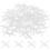 800Pcs Tile Spacers, 1.5mm 1/16" Cross Shape Wall Floor Tile Spacer Tiling Tools for Ceramic Tile Installation, White 1