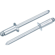 100Pcs 5/32"x3/8" Countersunk Head Blind Rivets, Zinc-Plated Carbon Steel Grip and Mandrel Cap Blind Rivets, Silver