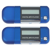 2X Mp3 Player 4GB U Disk Music Player Supports Replaceable AAA Battery, Recording ()