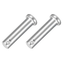 2Pcs 3/8" x 1-9/16" Single Hole Clevis Pins, 304 Stainless Steel Flat Head Clevis Pins Hitch Pin for Trailer Latch, Mechanics Repair, Furniture Instal