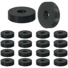18 Pcs Multi Purpose Rubber Spacer, 0.5" OD x 1.5" ID x 0.4" Thickness Anti-Vibration Isolation Rubber Bushings Grommets Spacers Washers for Home Cars