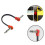 Guitar Effect Cable Profession Right Angle Effect Cables for Guitar Bass Pedals 10cm Black 6