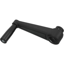 14x157mm (Dia x L) Revolving Handwheel Machine Handle, Universal Lathe Crank Grip Replacement for Industry Lathe Milling Grinding Machine, Black (Squa