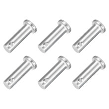 6Pcs 5/16" x 1" Single Hole Clevis Pins, 304 Stainless Steel Flat Head Clevis Pins Hitch Pin for Trailer Latch, Mechanics Repair, Furniture Installati