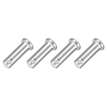 4Pcs 3/8" x 1-3/16" Single Hole Clevis Pins, 304 Stainless Steel Flat Head Clevis Pins Hitch Pin for Trailer Latch, Mechanics Repair, Furniture Instal