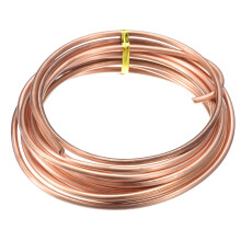 Soft Copper Wire (6 Gauge, 11.5 FT), 99.9% Pure Bare Copper Wire 4mm Solid Craft Wire for DIY Crafting Gardening Decoration (3.5Meter)